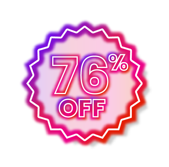 76% off